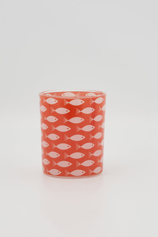 Set of 3 fish candle holders - D7181