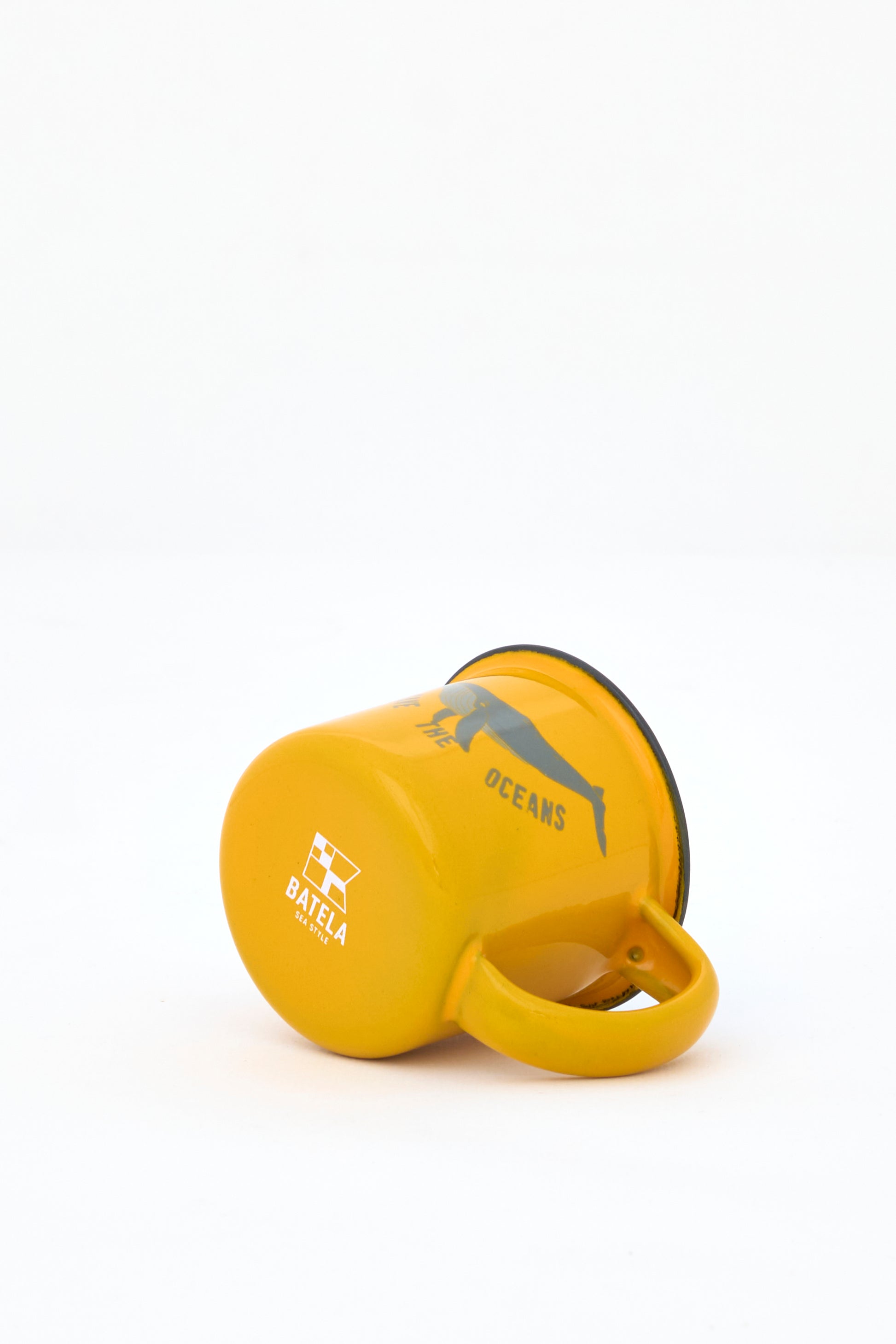 Katilu esmaltatu hori txikia balearekin