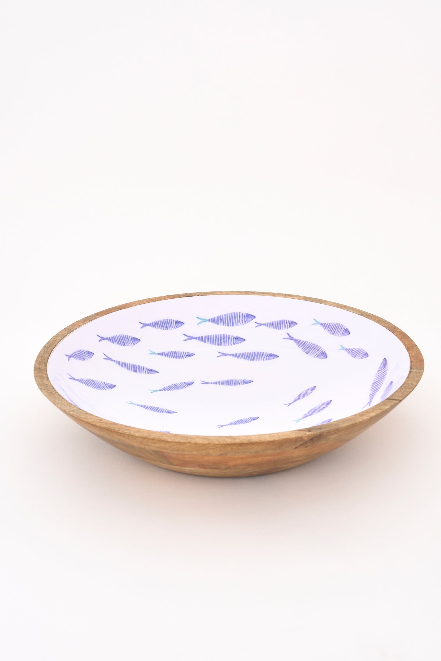 Sailor's bowl Ø35 cm in enameled wood