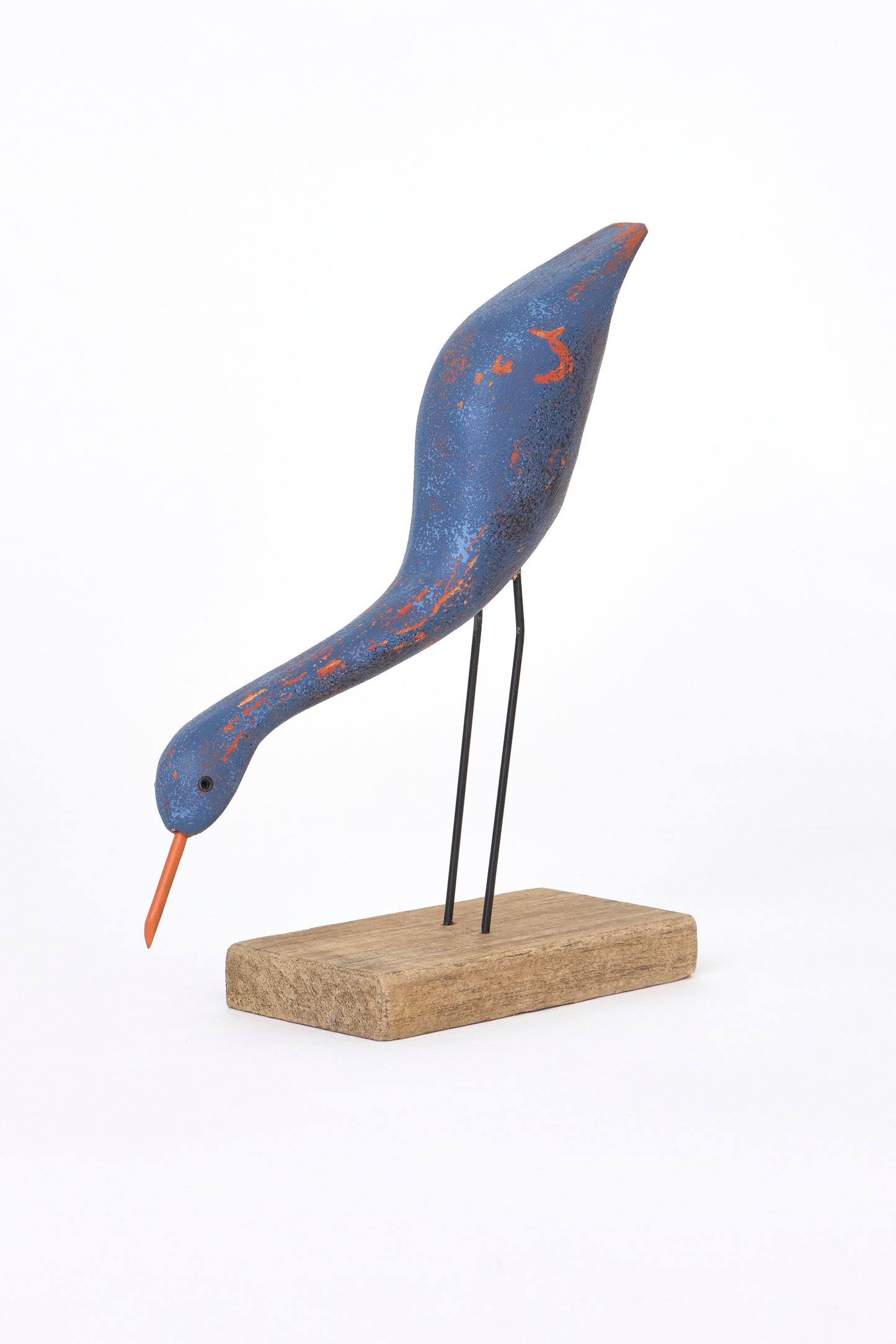 decorative wooden bird figurine
