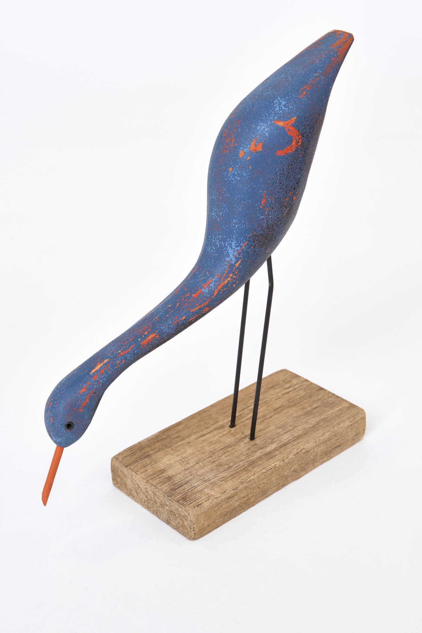 decorative wooden bird figurine