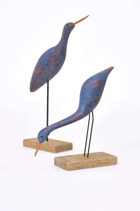 decorative wooden bird figurine