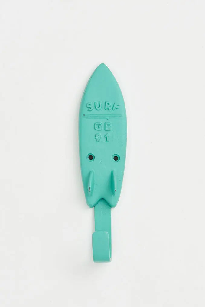Colgador o perchero tabla de surf verde - BATELA