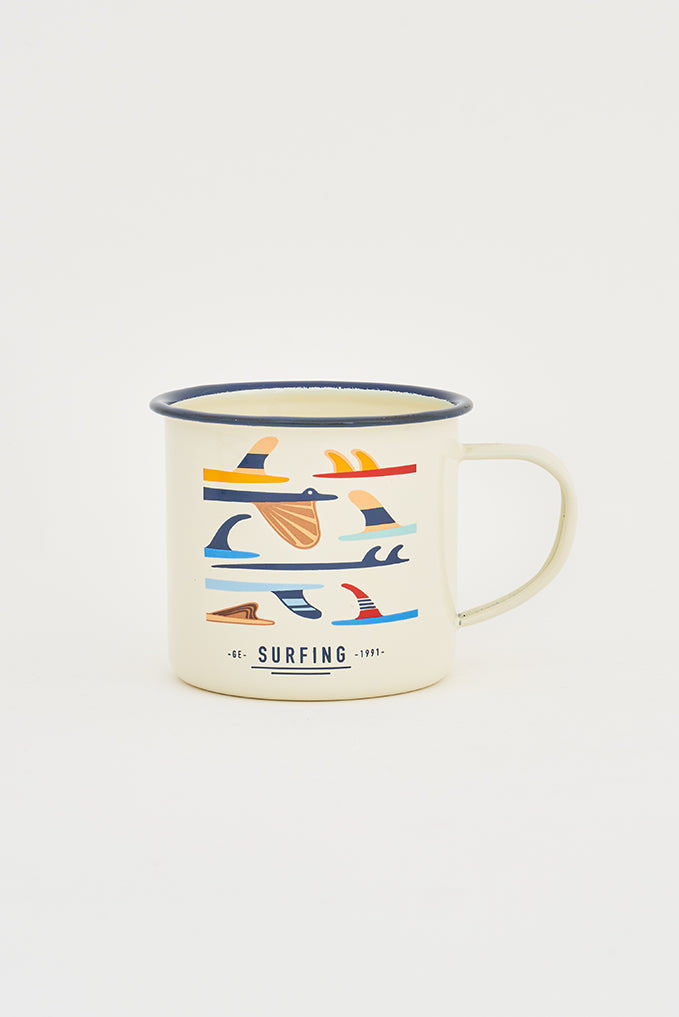 Mug mediana con tablas de surf en metal Batela Deco 2024