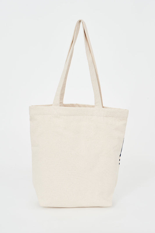 Tote bag with surfer motifs
