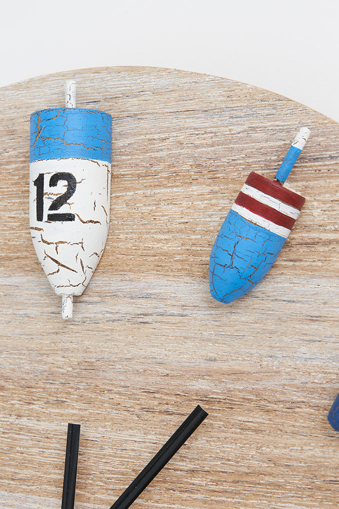 Wooden buoy clock