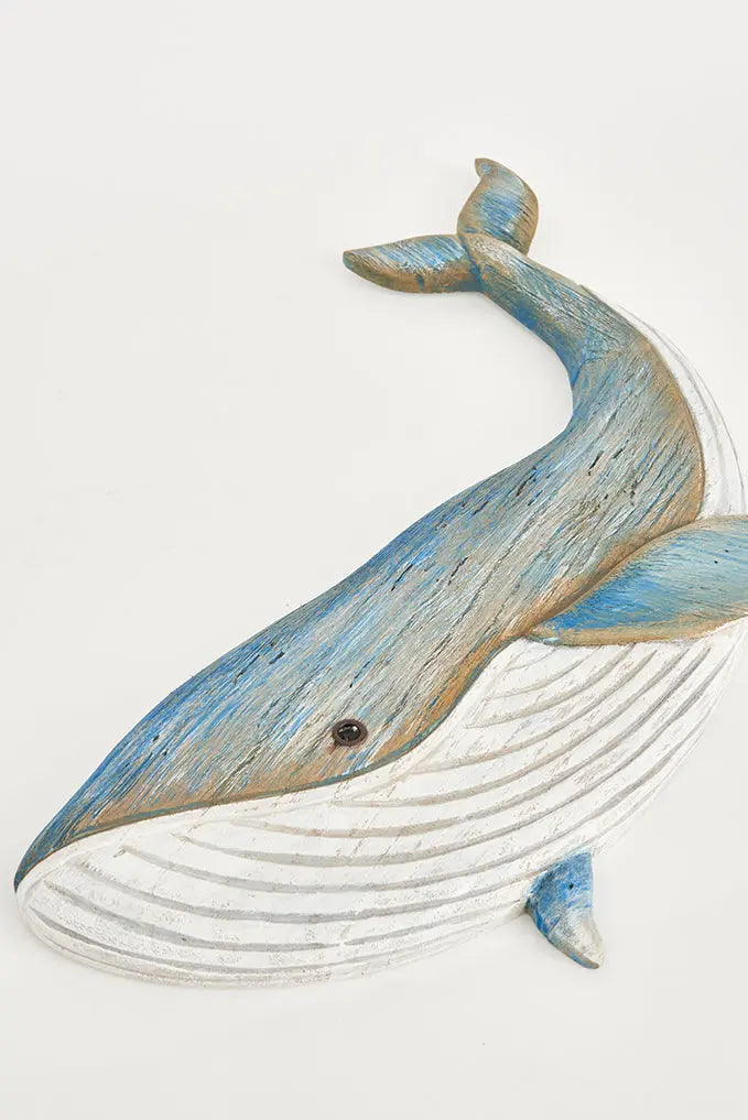 Ballena de madera decorativa de pared pequeña - Batela