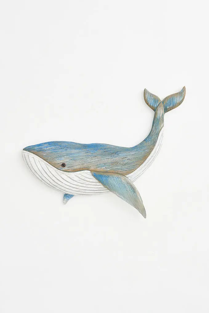 Ballena de madera decorativa de pared pequeña - Batela