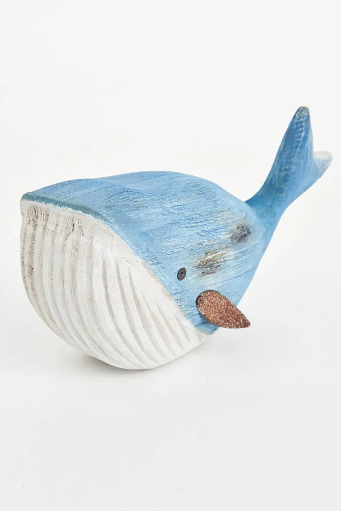 Ballena decorativa de madera y metal grande - Batela