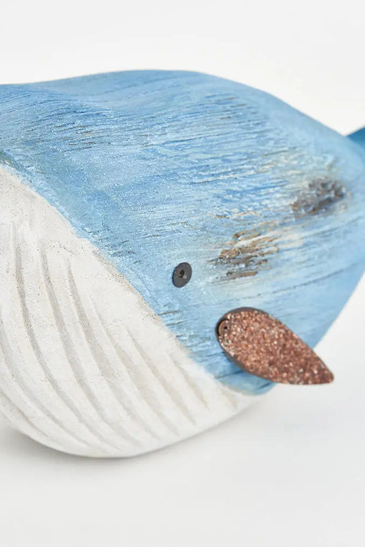 Ballena decorativa de madera y metal grande - Batela