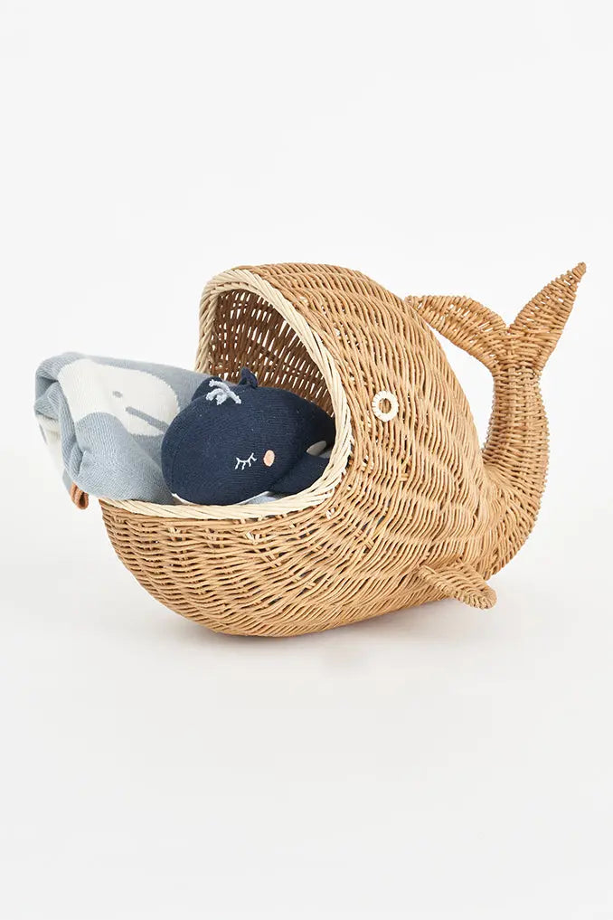 Cesta de ratán forma de ballena - Batela