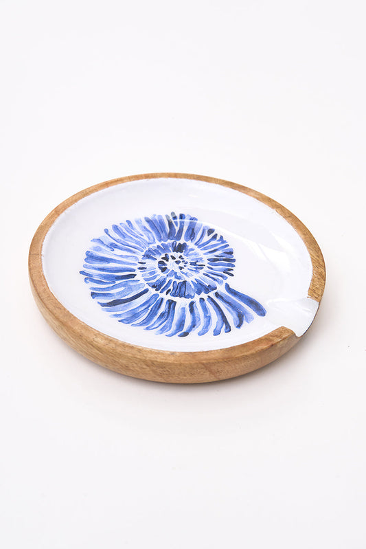 Reposacucharas madera esmaltada caracola