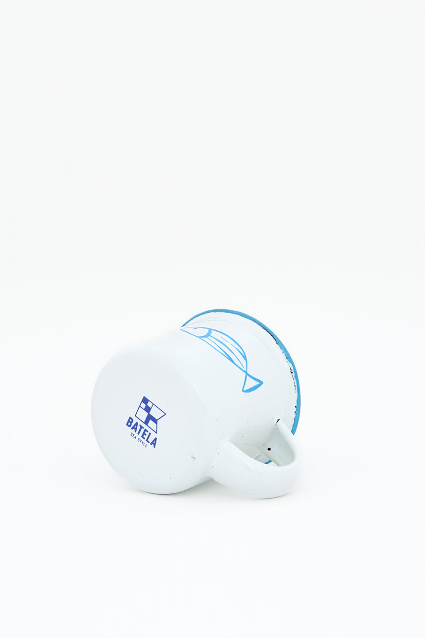 Set de 4 mini mug esmaltados con pez