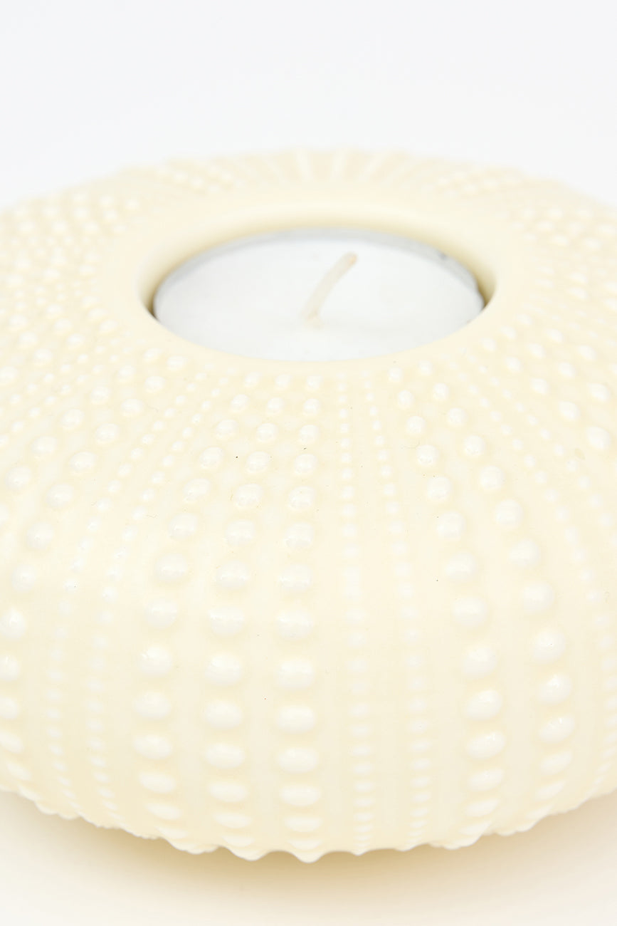 Ceramic sea urchin candle holder
