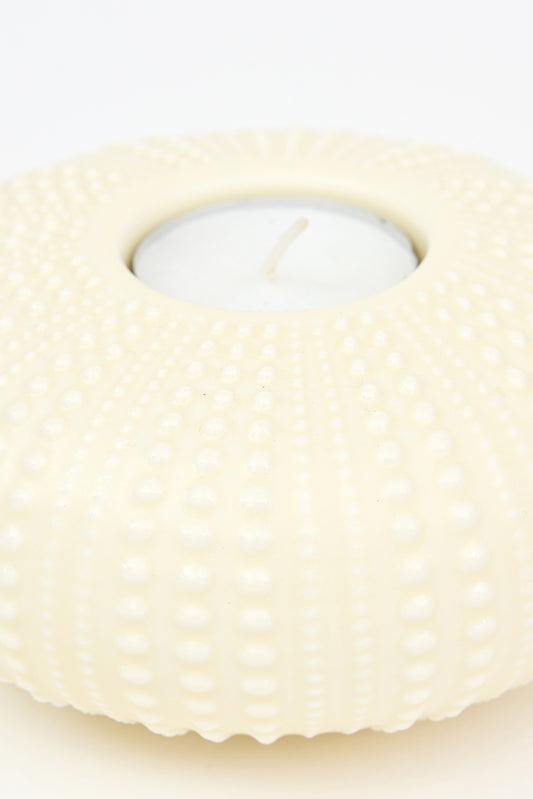 Ceramic sea urchin candle holder