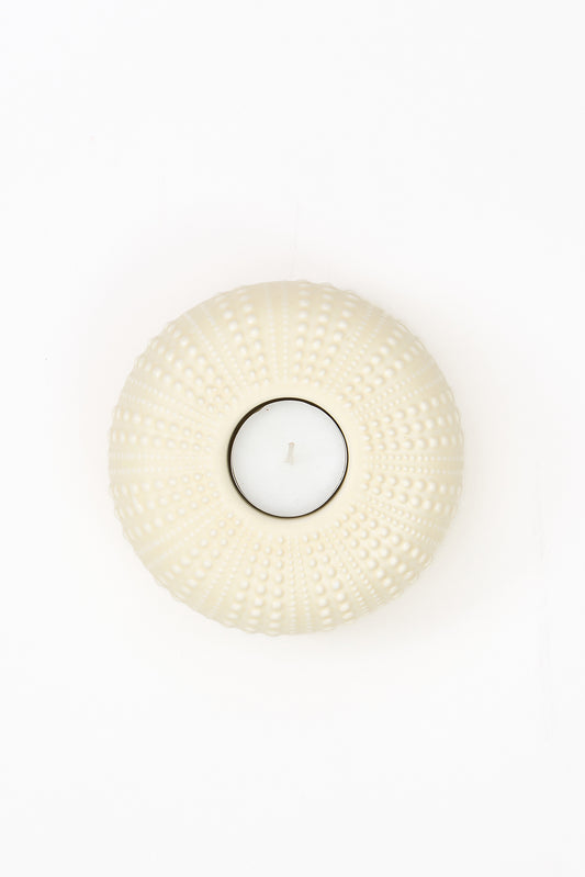 Ceramic sea urchin candle holder