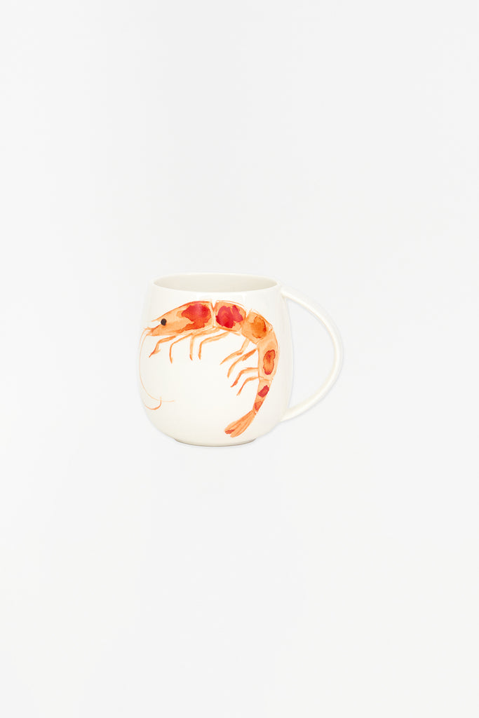 Mug de porcelana con gamba