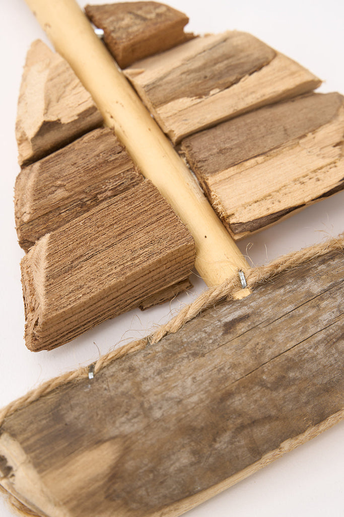 Colgante navideño velero en madera