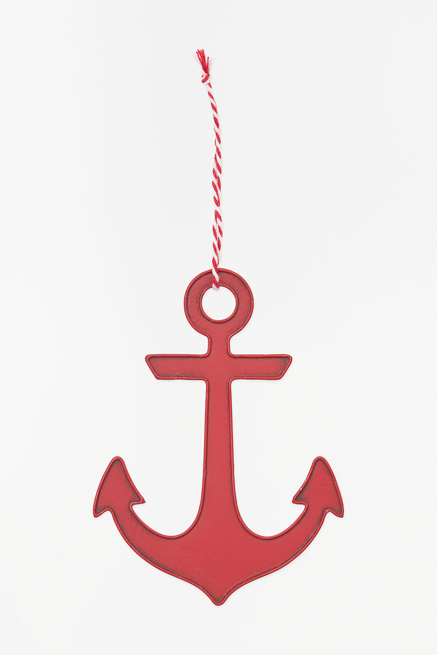 Colgante de navidad ancla en metal