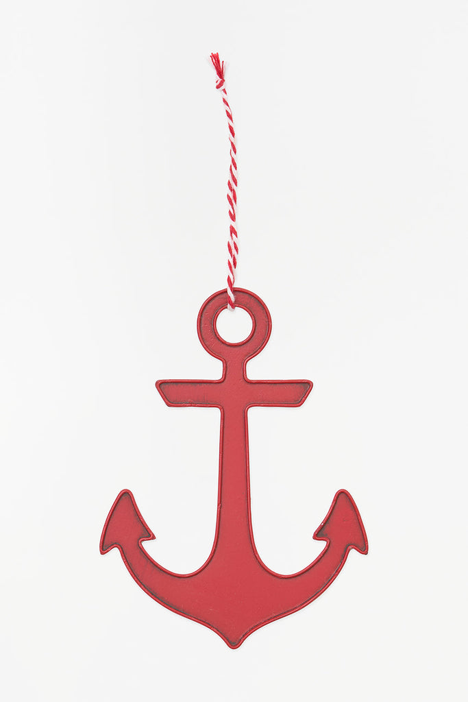Colgante de navidad ancla en metal