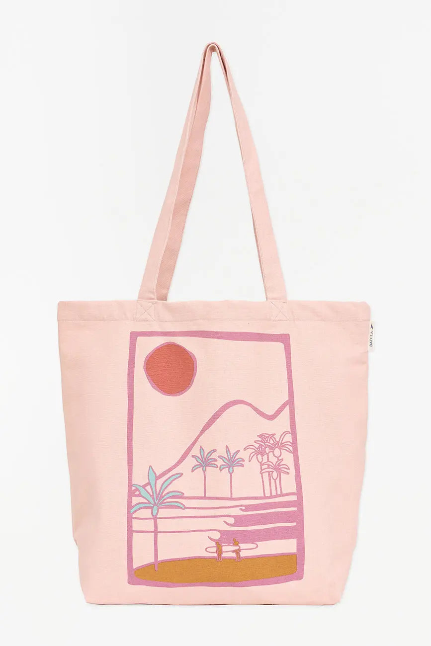 Bolso en algodón canvas motivos playa - Batela