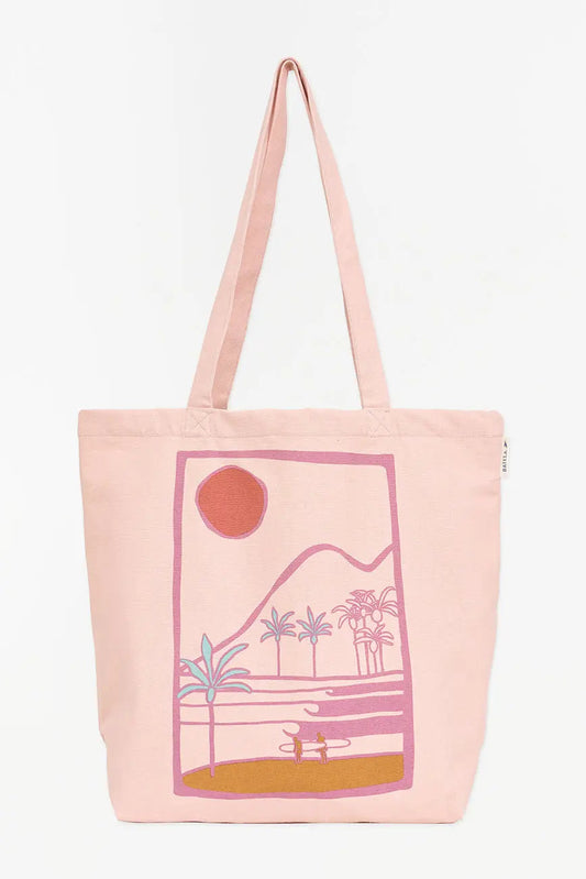 Bolso en algodón canvas motivos playa - Batela