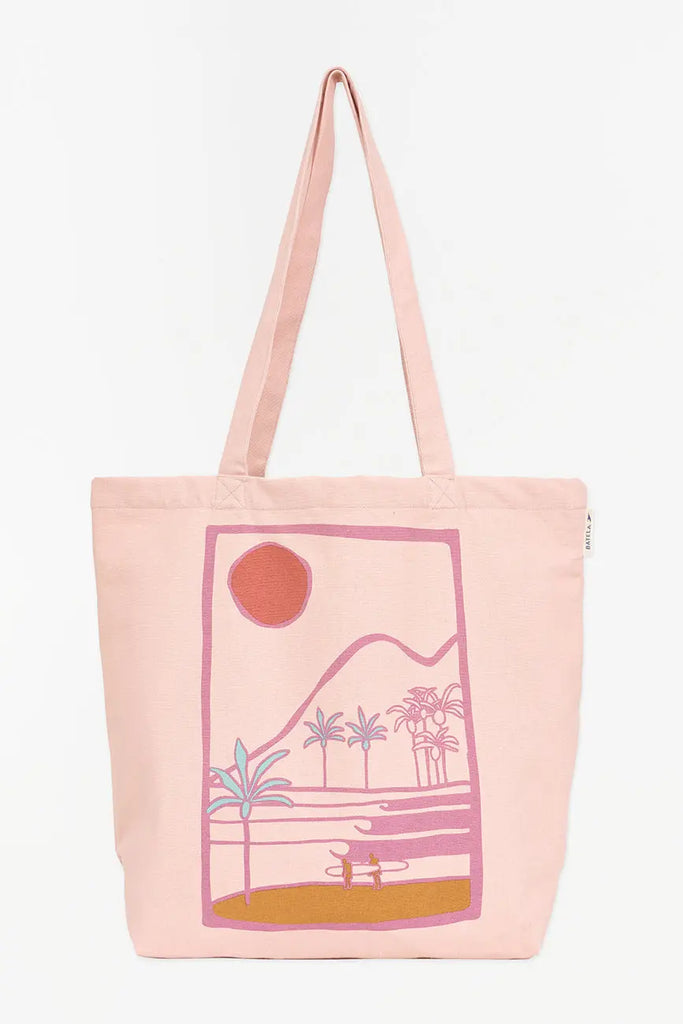 Bolso en algodón canvas motivos playa - BATELA