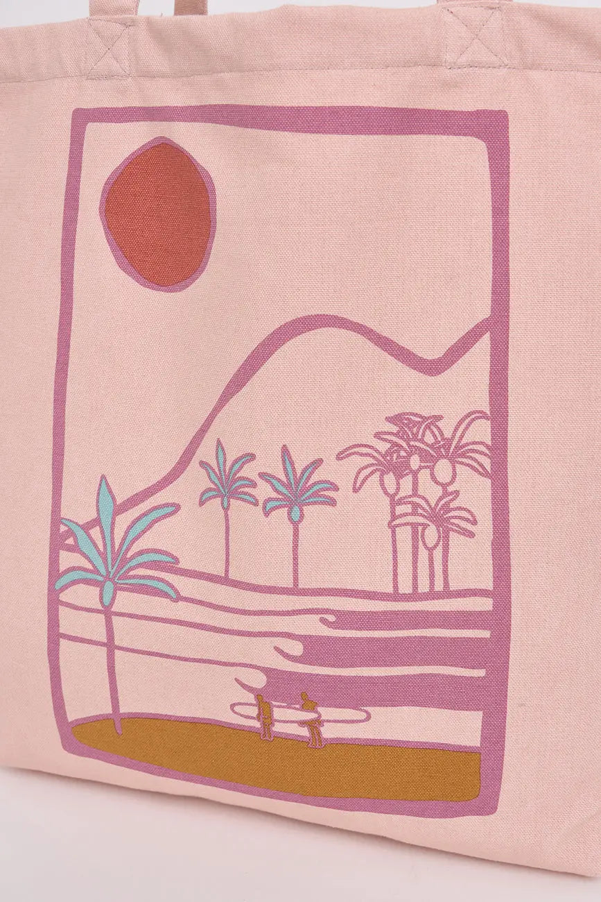 Bolso en algodón canvas motivos playa - Batela