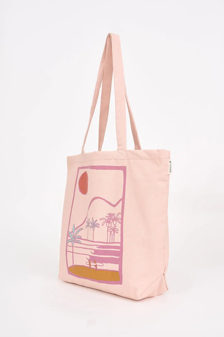 Bolso en algodón canvas motivos playa - Batela