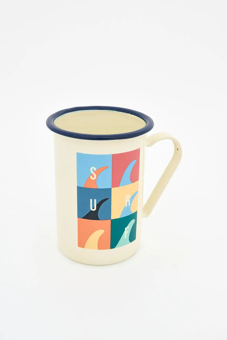 Mug largo con motivos surf