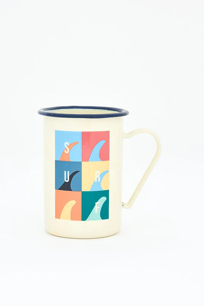 Mug largo con motivos surf