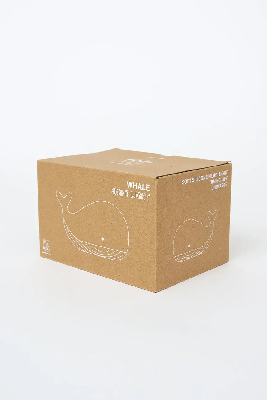 Lámpara con forma de ballena en silicona