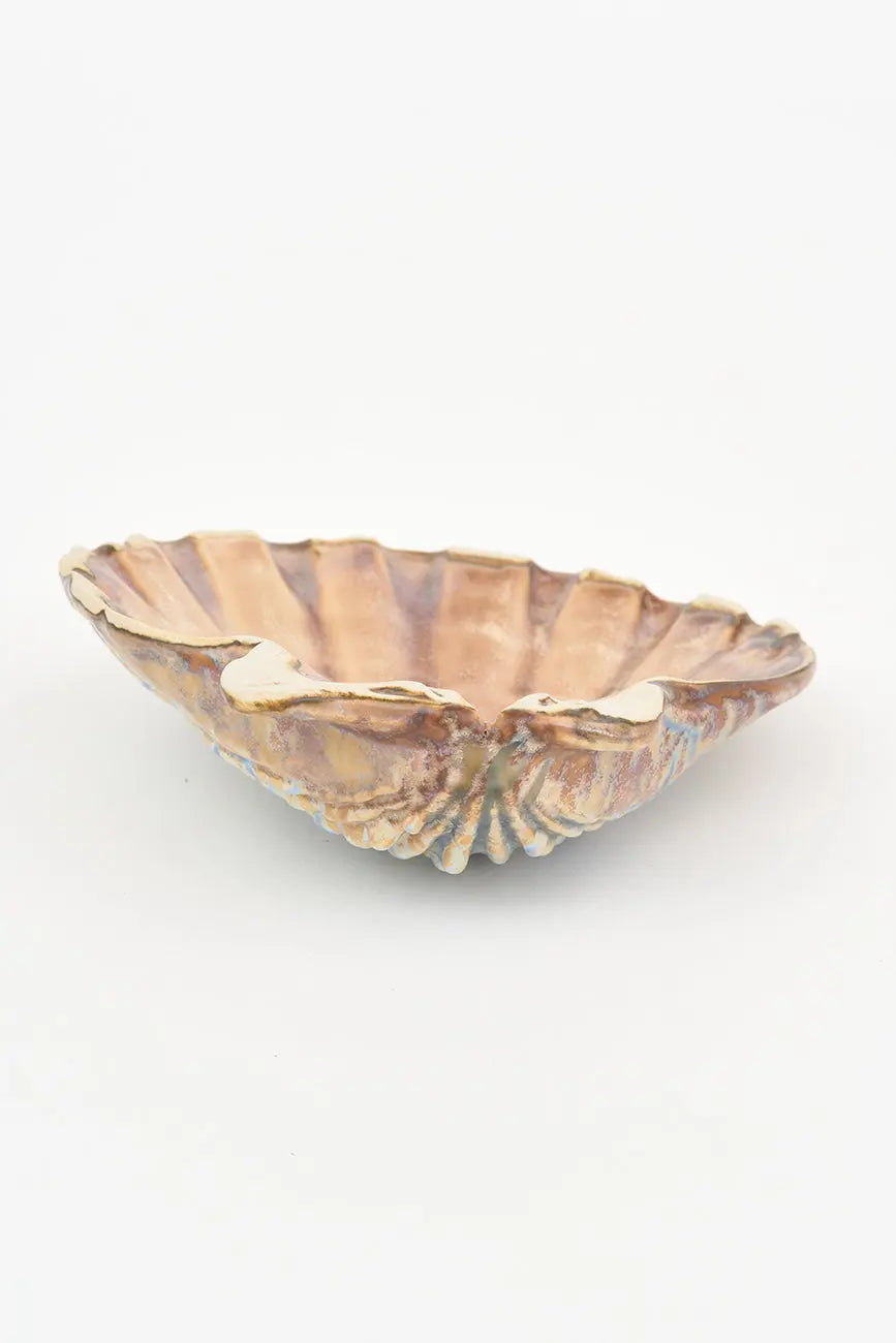 Set de 2 assiettes/bols en forme de coquille Saint-Jacques