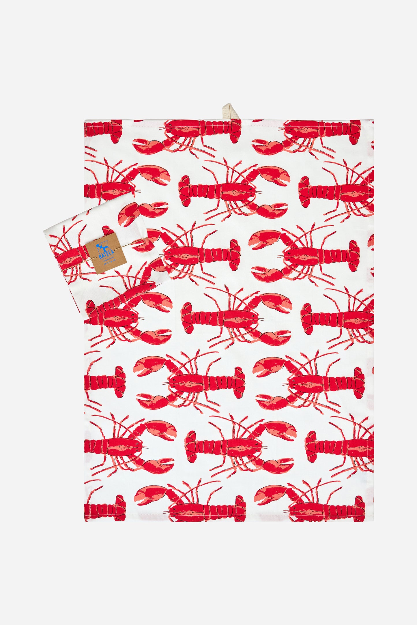 Paño cocina algodón estampado langostas