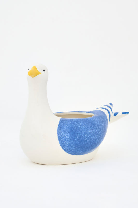 Ceramic seagull pot L:24 cm