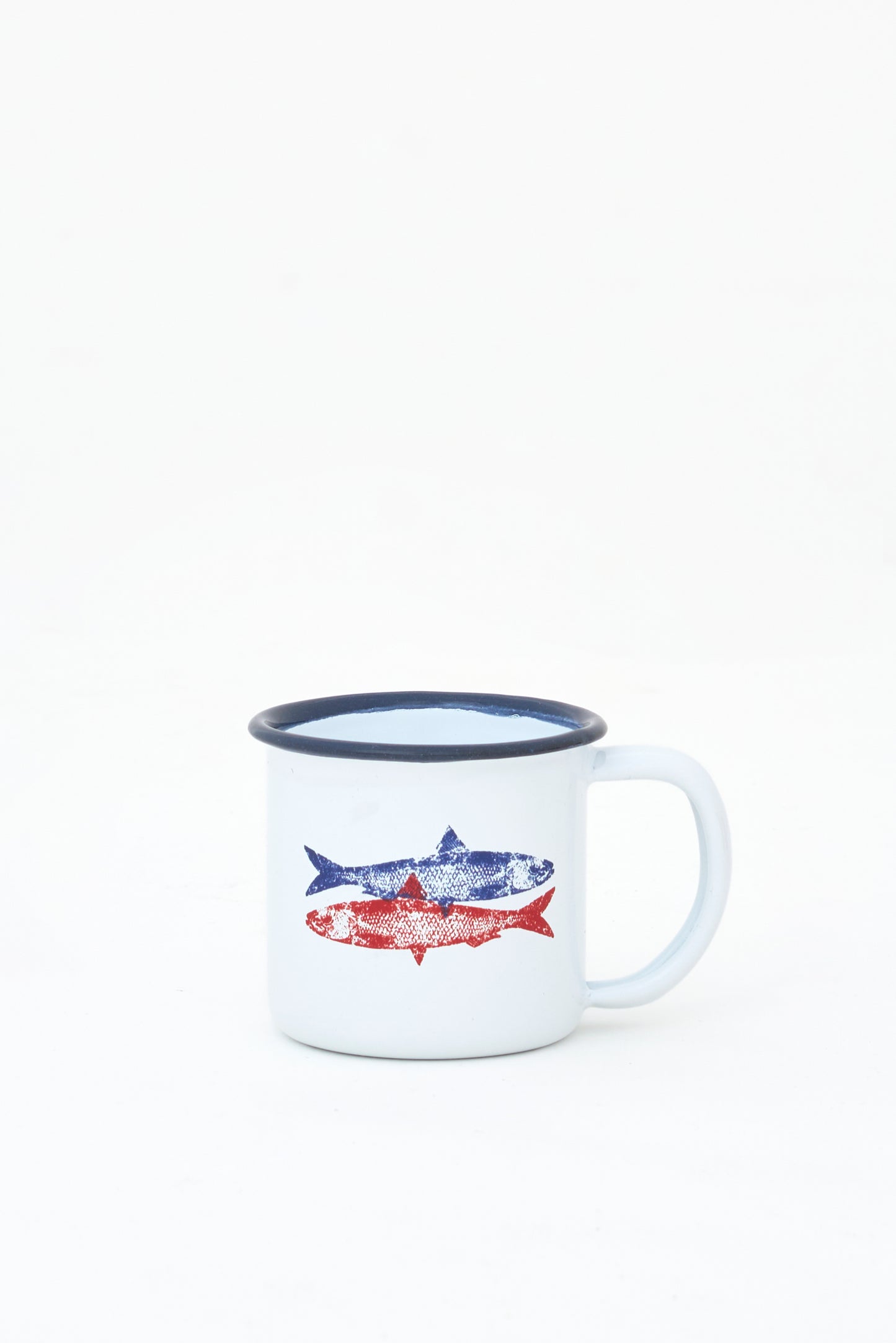 Set of 4 sailor enamel cups