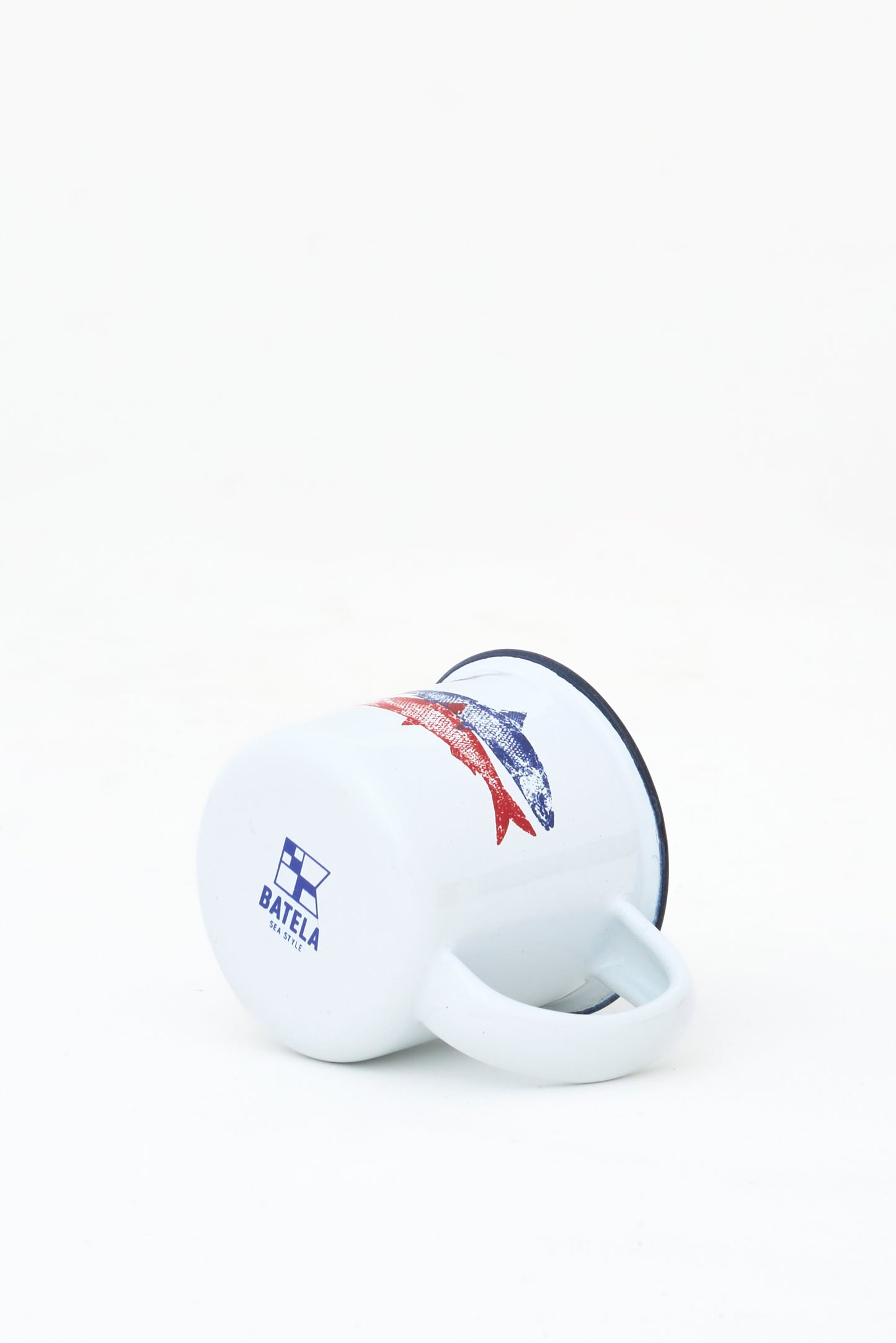 Set of 4 sailor enamel cups