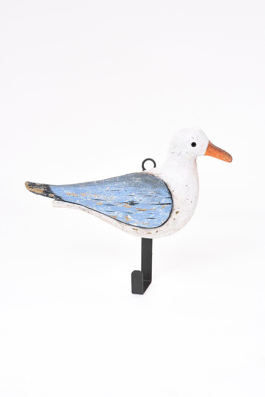 Percha marinera de pájaro de madera