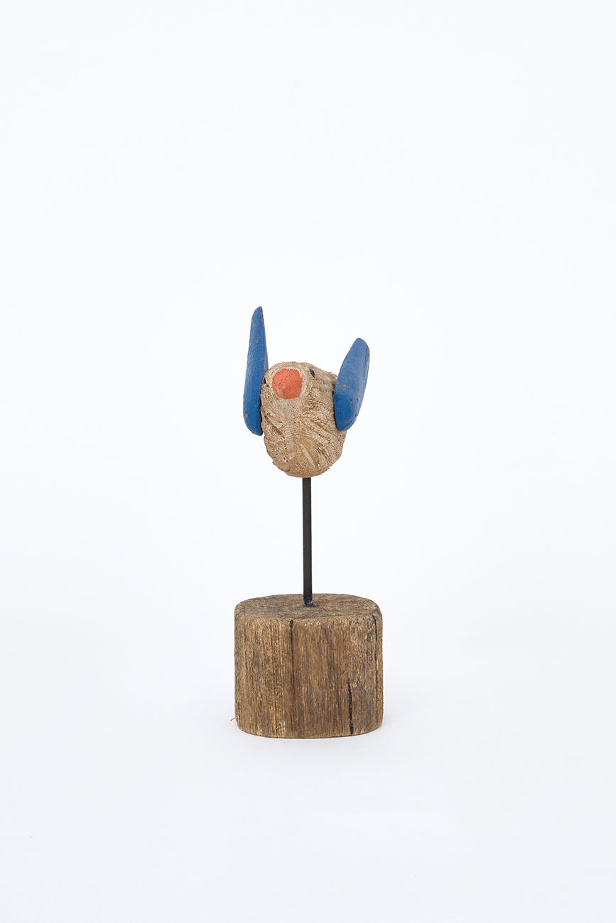 Wooden bird decorative figure L: 20 cm