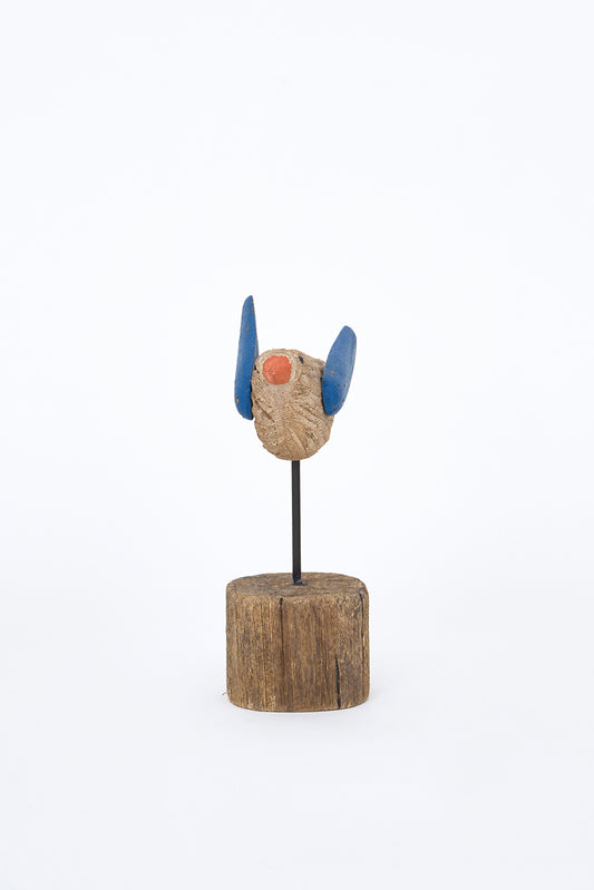 Wooden bird decorative figure L: 20 cm