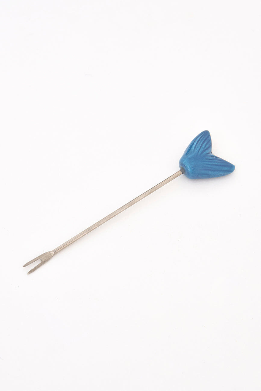 Cocktail forks with fish-shaped stand