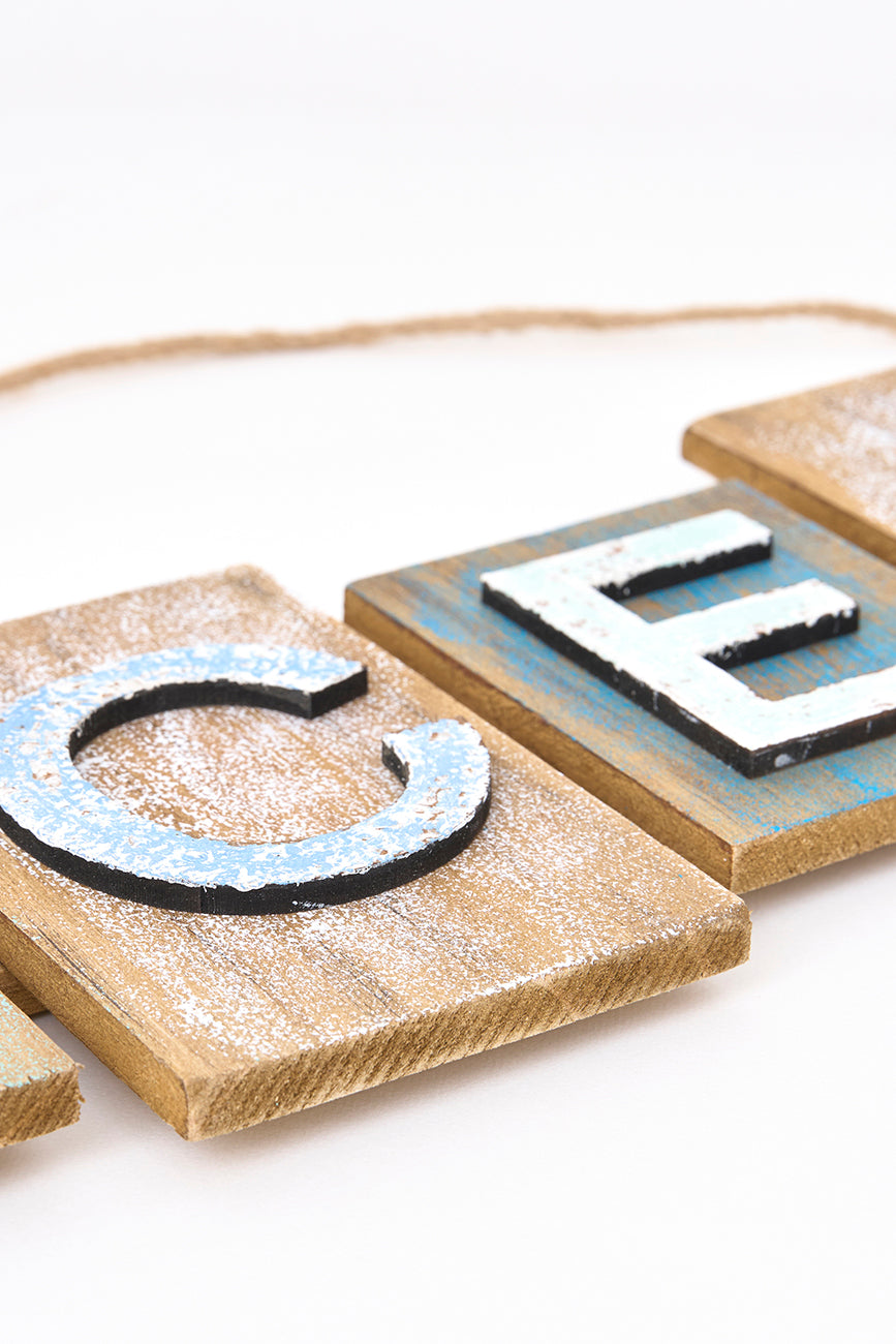 Colgante de madera 'Ocean'