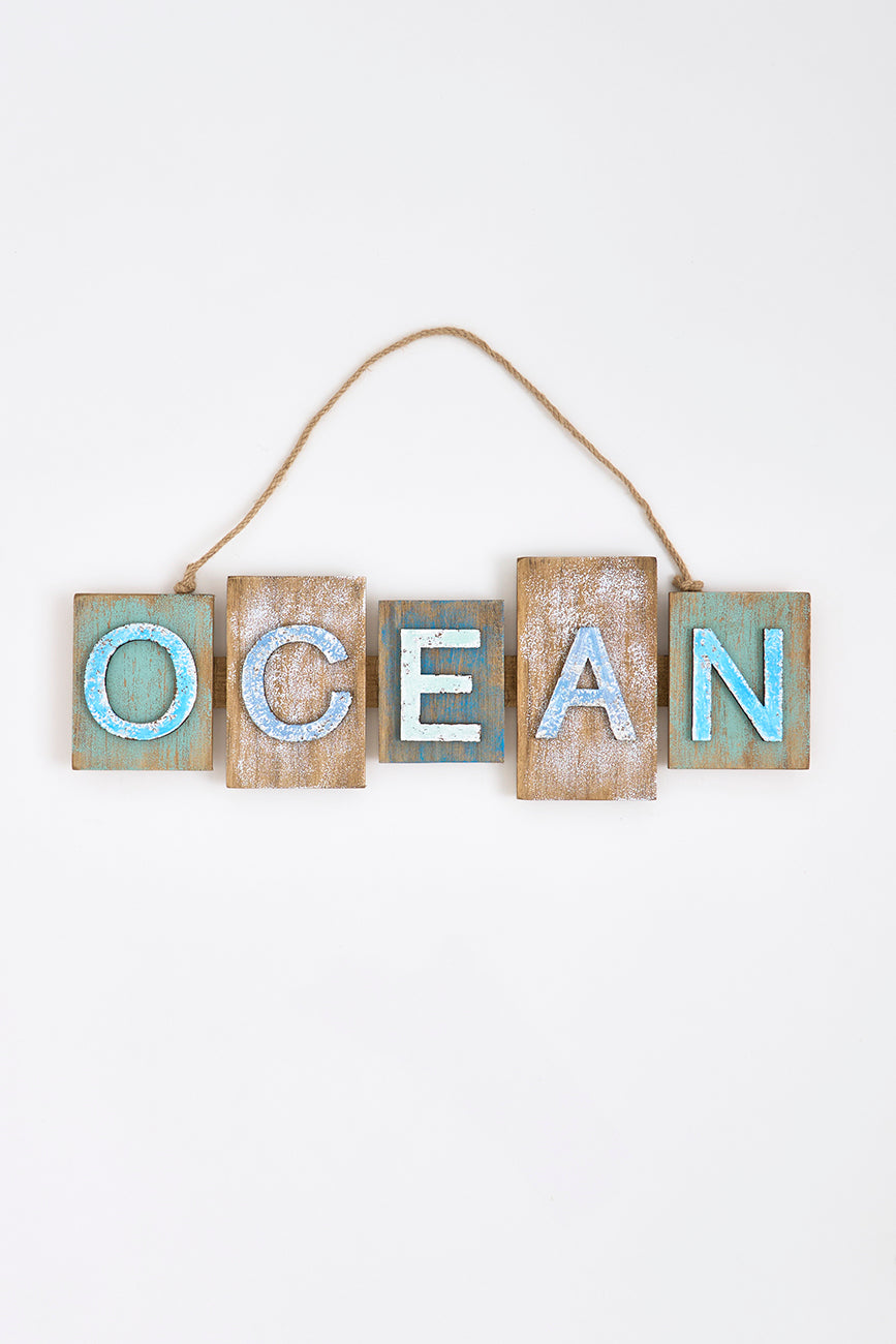 Colgante de madera 'Ocean'