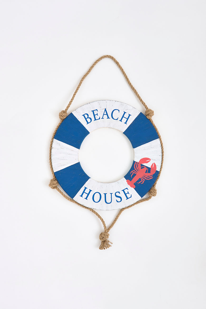 Colgante de madera 'Beach House'