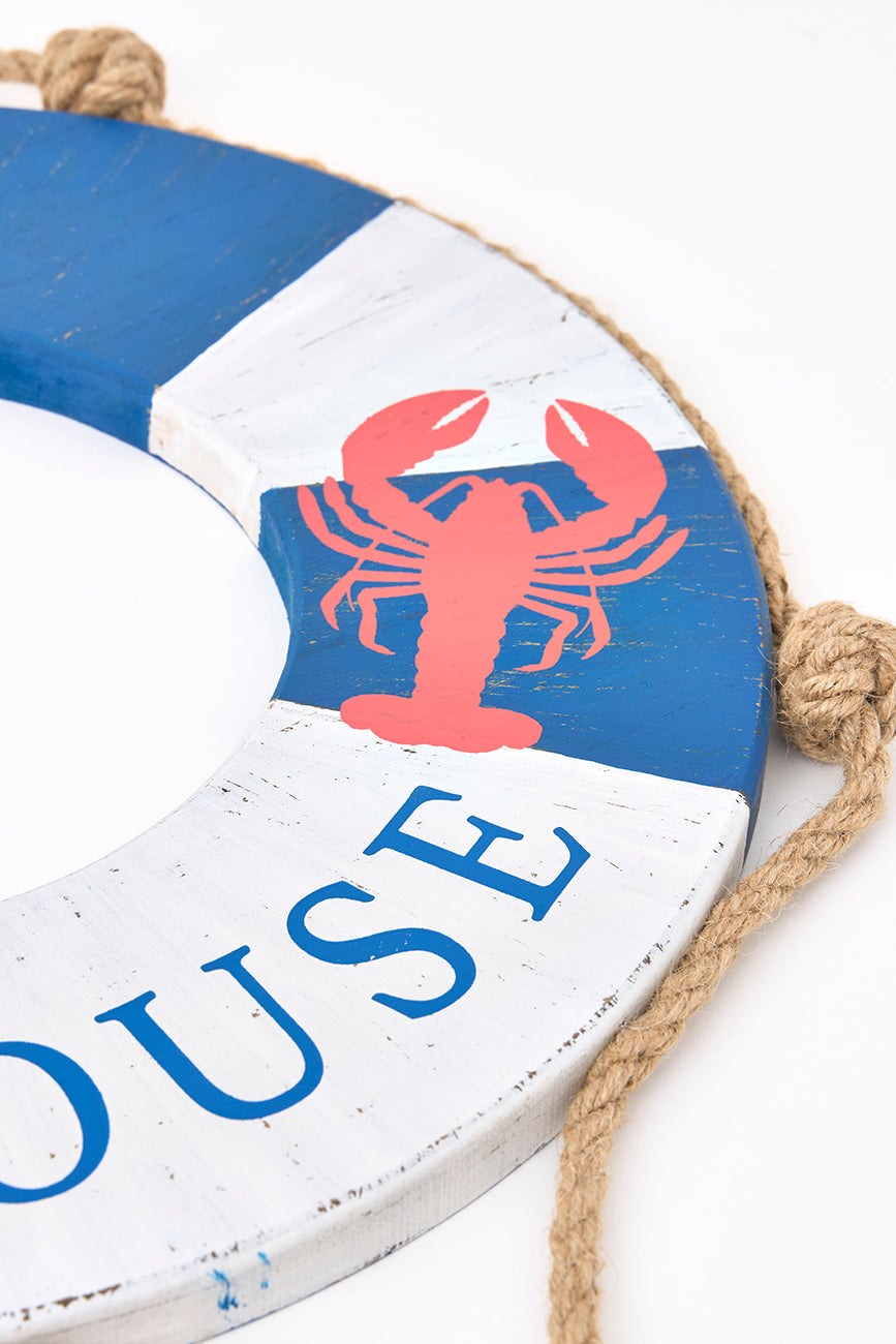 Colgante de madera 'Beach House'