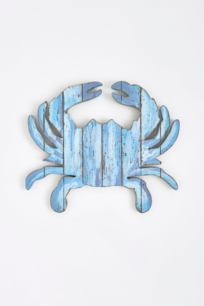 Suspension en bois en forme de crabe