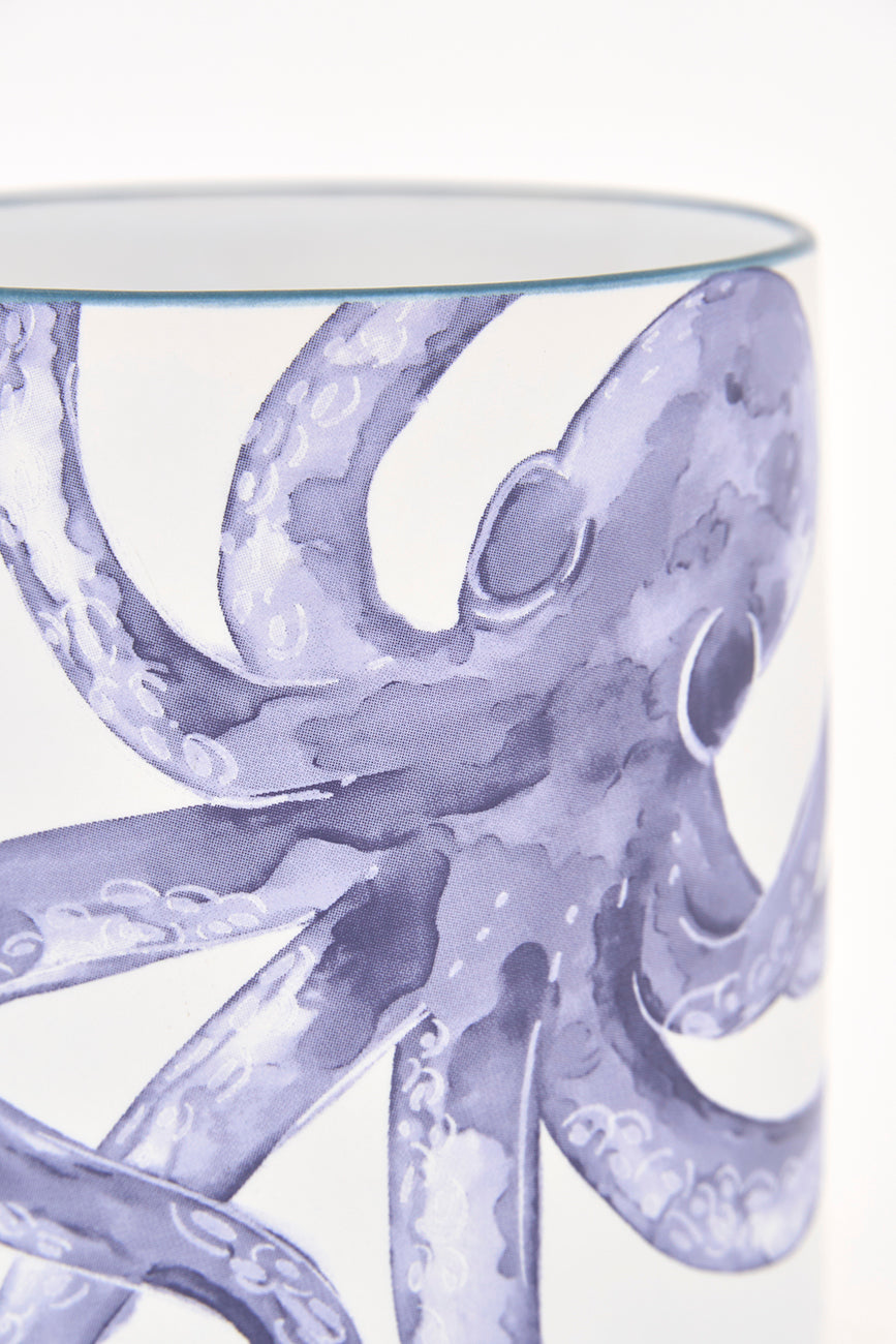 Taza de gres con pulpo