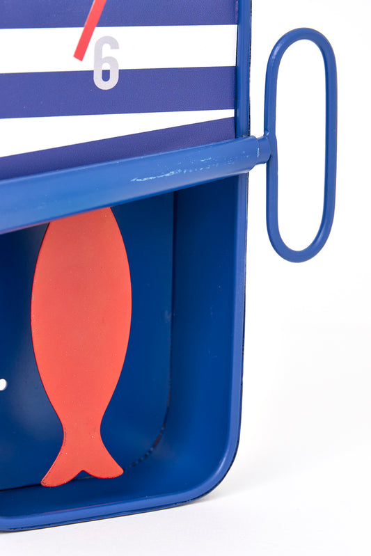 Reloj decorativo pequeño con forma de lata de conserva