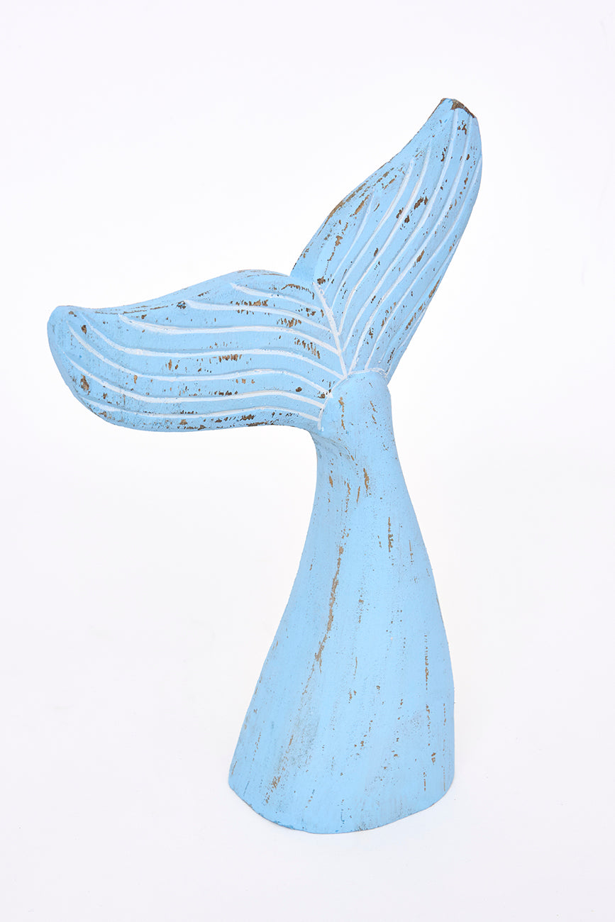Cola de ballena decorativa de madera
