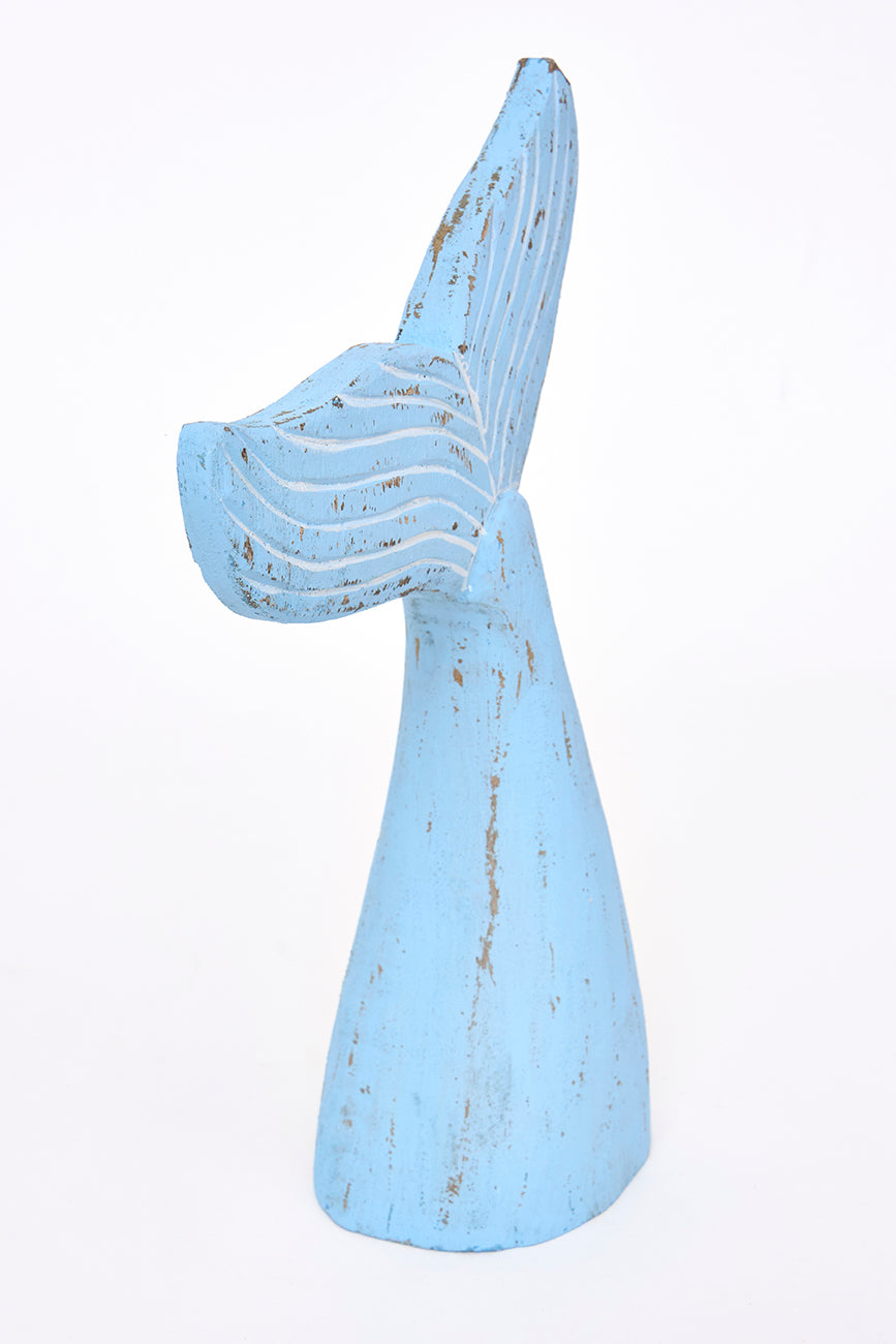 Cola de ballena decorativa de madera